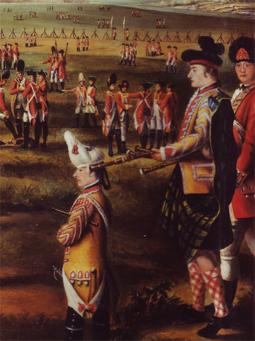 Piper and Drummer of the 25th Foot at Minorca, 1771